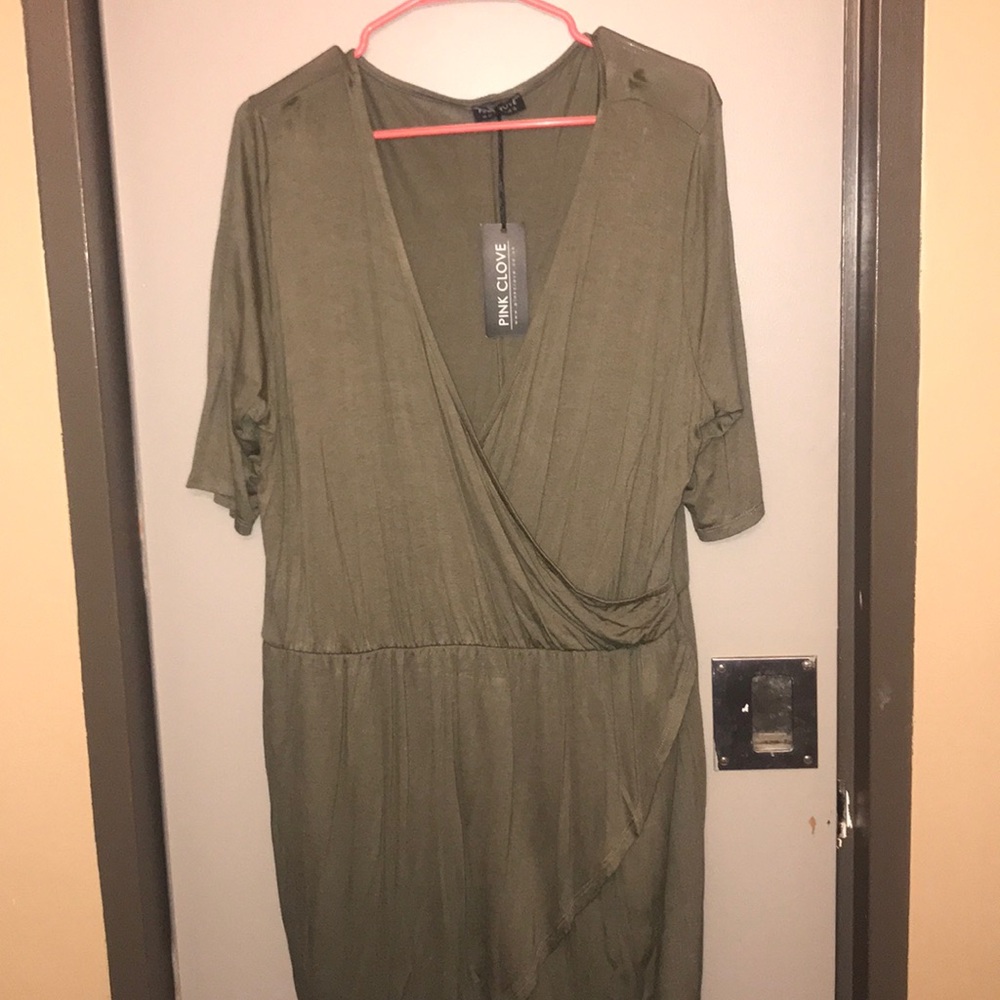 Plus size wrap dress